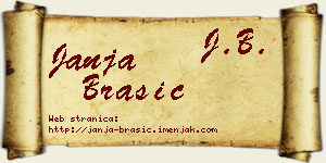 Janja Brašić vizit kartica